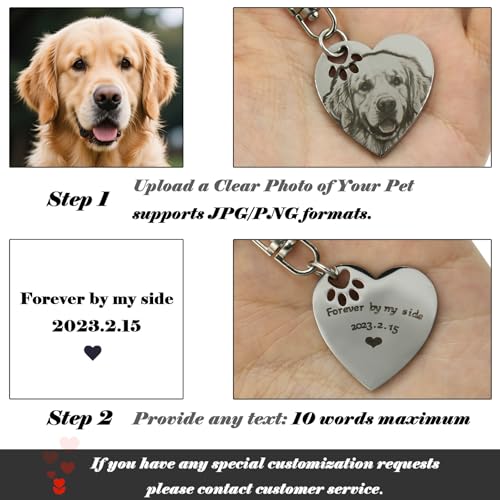 UniCrena Engraved Dog Keychain Personalized - Image 5