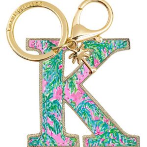 Lilly Pulitzer Leatherette Initial Keychain, Letter Bag Charm for Women, Suite Views…