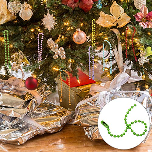 Hicarer 100 Pack Colored Bead Keychain Metal Hanging Chains Necklace Connector for… - Image 5