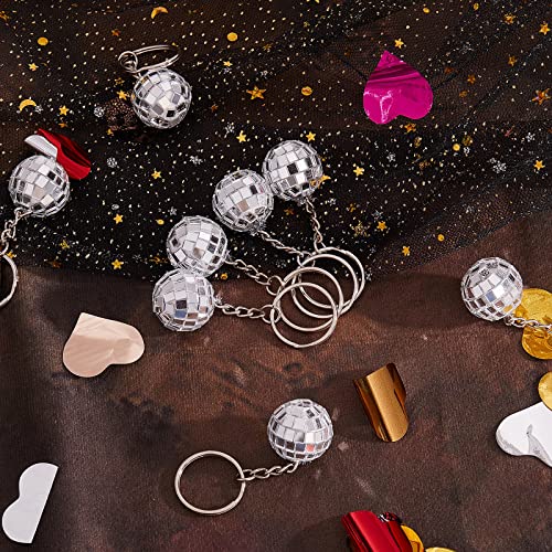 MTLEE 24 Pack Mini Mirror Disco Ball Keychain Last Disco Bachelorette Retro… - Image 7