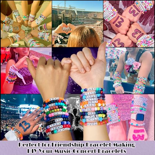 5 Boxes Bracelet Making Kit Pony Beads, 96 Colors 6x9mm 3500Pcs Kandi… - Image 3