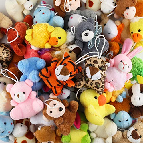 32 Piece Mini Plush Animal Toy Set, Cute Small Animals Plush Keychain… - Image 2