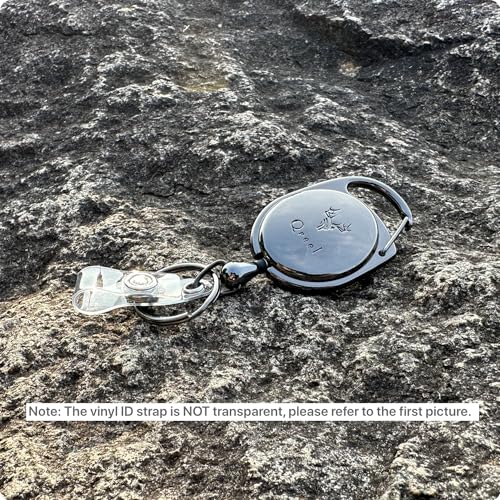 QREEL Heavy Duty Badge Reel, Metal Retractable Keychain, Steel Cord Retractable Badge… - Image 4