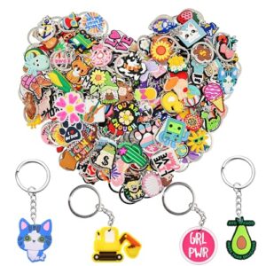 Bulk Keychains 20pcs Random Different Keychain Lot Lovely Cool Key Chains for…
