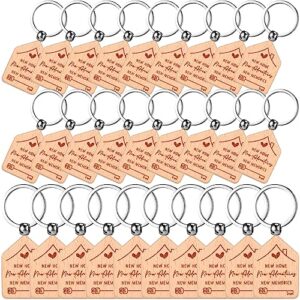 Inbagi 100 Pieces Home Keychain Bulk House Design Keychain Small House Shaped…