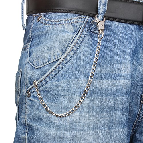 Wisdompro Wallet Chain, 2 Pack 8 inch Heavy Duty Pocket Keychain with… - Image 4