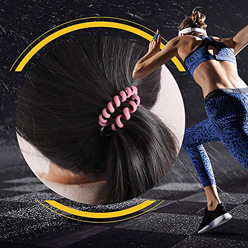 6PCS Stretchable Wristband Wristlet Keychain Wrist Key Chain Wristlet,Spring Flexible Spiral Wrist… - Image 7